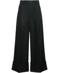 Yohji Yamamoto - Baggy-hose Aus Flanell - Lyst