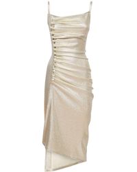 パーティードレス Rabanne Fitted Lurex Jersey Dress RABANNE Stretch Lurex Jersey Midi Dress Paco Rabanne