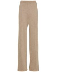 The Row - Egle Wool & Silk Blend Jersey Sweatpants - Lyst