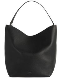 Totême - Belted Grain Leather Tote Bag - Lyst