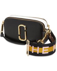 Marc Jacobs Schultertasche Aus Leder "snapshot" - Schwarz