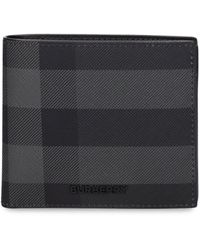 Burberry - Checked Billfold Coin Wallet - Lyst