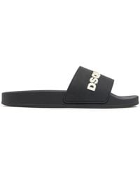 DSquared² - Sandalen Aus Gummi Mit Logo - Lyst