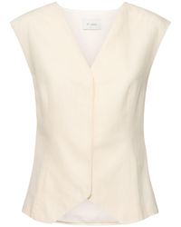 St. Agni - Minimal Tailored Cotton & Linen Vest - Lyst