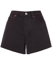 RE/DONE - 90S Low Rise Cotton Denim Shorts - Lyst