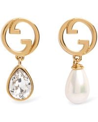 Gucci - Blondie Brass Mismatched Earrings - Lyst