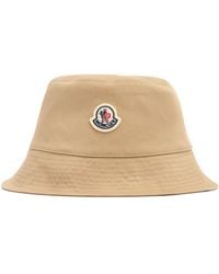 Moncler - Logo Reversible Cotton Blend Bucket Hat - Lyst