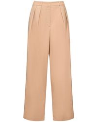 Frankie Shop - Tansy Pleated Twill Wool Blend Pants - Lyst
