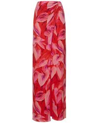 ANDAMANE - Phoebe Printed Viscose Midi Wrap Skirt - Lyst