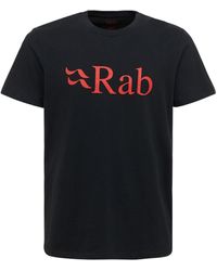 Rab T-shirt Aus Bio-baumwolle Mit Logo - Schwarz