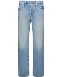 Mother - The Ditcher Straight Cotton Jeans - Lyst