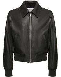 Ami Paris - Leather Zip Jacket - Lyst