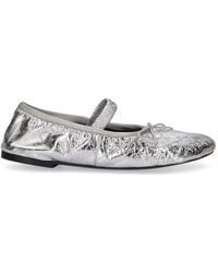 Proenza Schouler - Zapatos mary jane de piel metalizada - Lyst