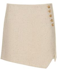 THE GARMENT - Taranto Buttoned Viscose Mini Skirt - Lyst