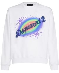 DSquared² - Logo Cotton Jersey Sweatshirt - Lyst