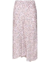 Isabel Marant - Lisanne Printed Silk Blend Midi Skirt - Lyst
