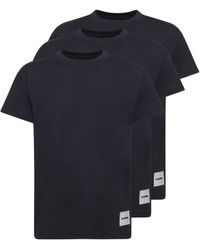Jil Sander - 3er-pack T-shirts Aus Baumwolle "plus" - Lyst