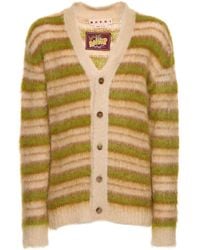 Marni - Iconic Mohair Blend Knit Cardigan - Lyst