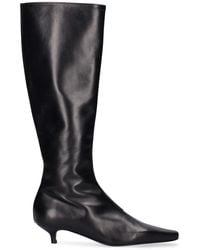 Totême - 35Mm The Slim Leather Tall Boots - Lyst