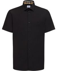 Burberry - Sherfield Slim Fit Cotton Blend Shirt - Lyst