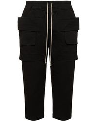 Rick Owens - Creatch Cropped Drawstring Cargo Pants - Lyst