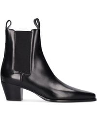 Totême - 50Mm The City Leather Ankle Boots - Lyst