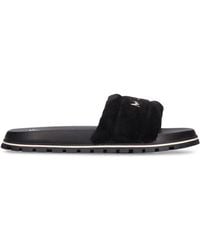 Marc Jacobs - Terry Faux Shearling Sandals - Lyst