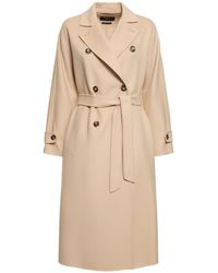 Weekend by Maxmara - Affetto Long Wool Blend Trench Coat - Lyst