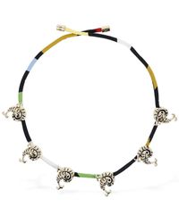 Emilio Pucci - Pesci Silk Cord Collar Necklace - Lyst