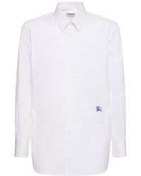 Burberry - Camisa de algodon con Equestrian Knight - Lyst
