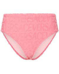 Versace - Dua Lipa Terry Jacquard Bikini Bottoms - Lyst