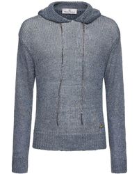 Vivienne Westwood - Sweat-shirt en maille de tweed et lin à capuche - Lyst