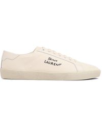 Saint Laurent - Mens Sl06 Signature Low Top Sneakers - Lyst