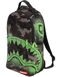 Sprayground Glow In The Camo Shark Backpack - Grün