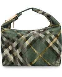 Burberry - Medium Check Duffle Top Handle Bag - Lyst