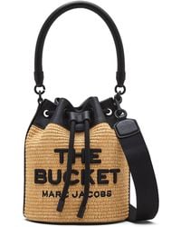 Marc Jacobs - Tasche Mit Raffia-effekt "the Bucket" - Lyst