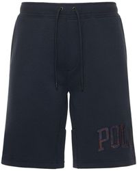 Polo Ralph Lauren Shorts Aus Baumwolle Mit Logopatch - Blau