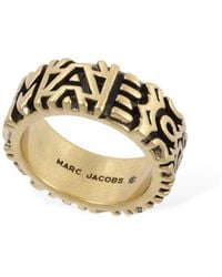 Marc Jacobs - Monogram Engraved Ring - Lyst