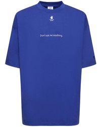 Vetements - Don'T Ask Printed Cotton T-Shirt - Lyst