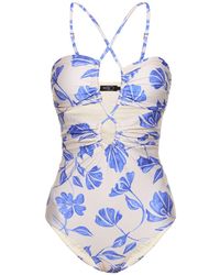 PATBO - Maillot de bain une pièce imprimé nightflower - Lyst