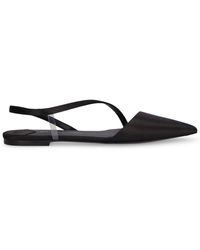 Stella McCartney - Stella Iconic リサイクルサテンフラットシューズ - Lyst