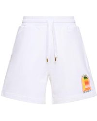 Casablancabrand - Gradient Arch Organic Cotton Shorts - Lyst