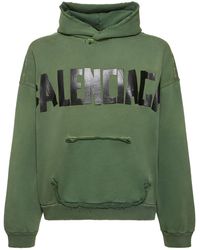 Balenciaga - Sweat-shirt en coton vintage à logo à capuche - Lyst