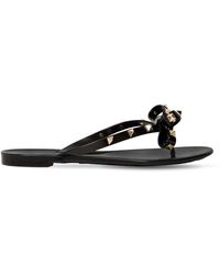 Valentino Tongs Embellies "Rockstud" - Noir
