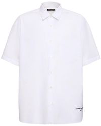 Comme des Garçons - Logo Cotton Short Sleeve Shirt - Lyst