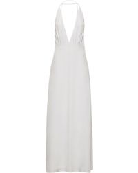 Totême - Double-Halter Silk Long Dress - Lyst