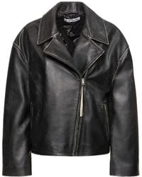 Acne Studios - Leather Jacket With A 'Vintage' Effect - Lyst