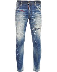 Homme Vêtements Jeans Jeans skinny Jean skinny à effet usé DSquared² pour homme en coloris Bleu 