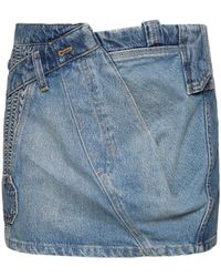 Marc Jacobs - Patchwork Denim Mini Skirt - Lyst