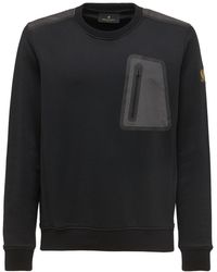 Belstaff Sweatshirt Mit Techno-tasche in Schwarz für Herren Herren Bekleidung Sport- und Fitnesskleidung Sweatshirts Training 